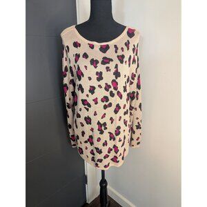 Chico's Textured‎ Animal-Print Bateau-Neck Sweater - 2 STYLE : 570298147